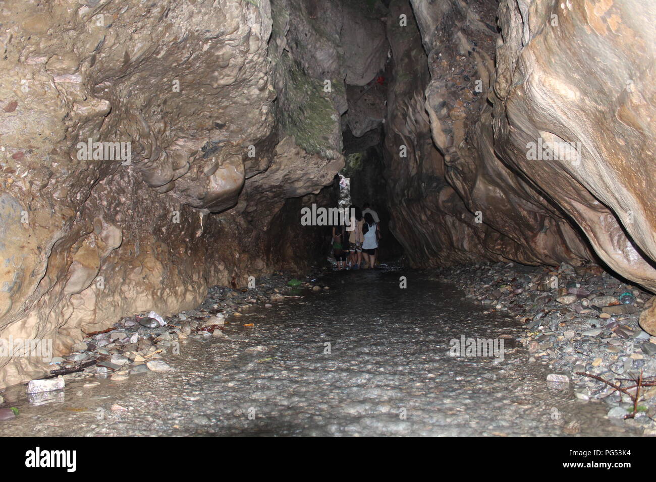 Robbers Cave Dehradun Uttarakhand India . also known as Guchu/Guchhu pani.one of the best place to visit in Dehradun Stock Photo