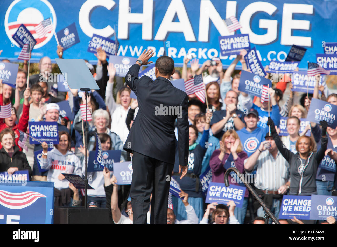 2008 campaign rally hi-res stock photography and images - Alamy