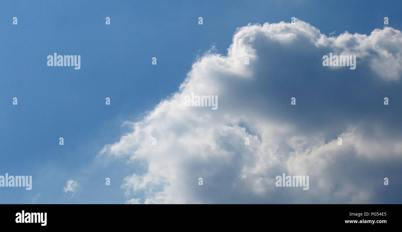 white clouds in blue sky background Stock Photo - Alamy