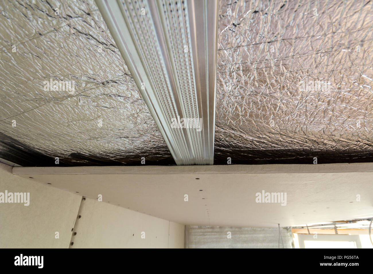 Detail Of Unfinished Room Under Construction And Renovation With