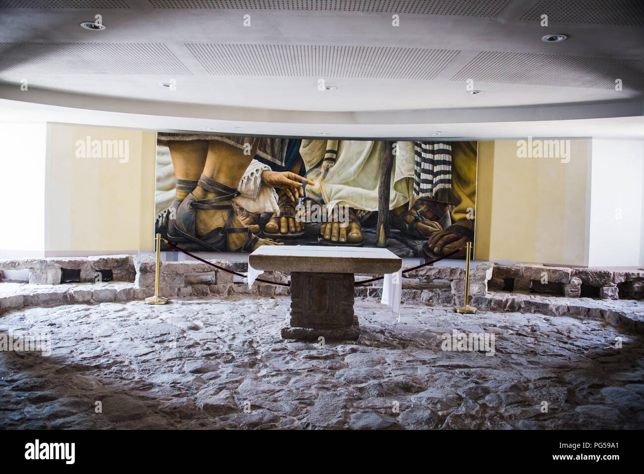 Encounter Chapel at Magdala, Midgal, Israel Stock Photo