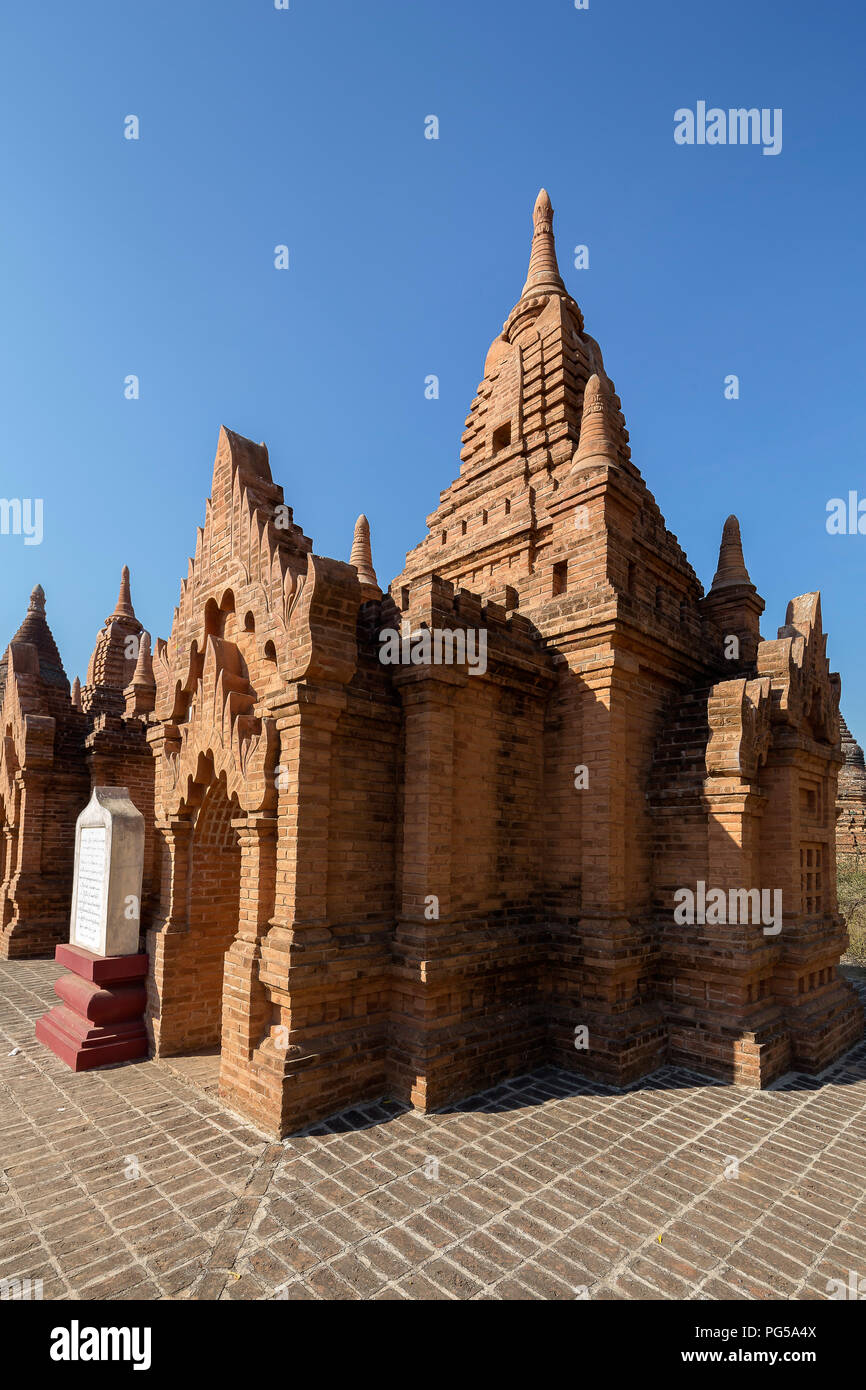 The temples of bagan by sunset myanmar burma bagan former capital of baganof the kingdom
