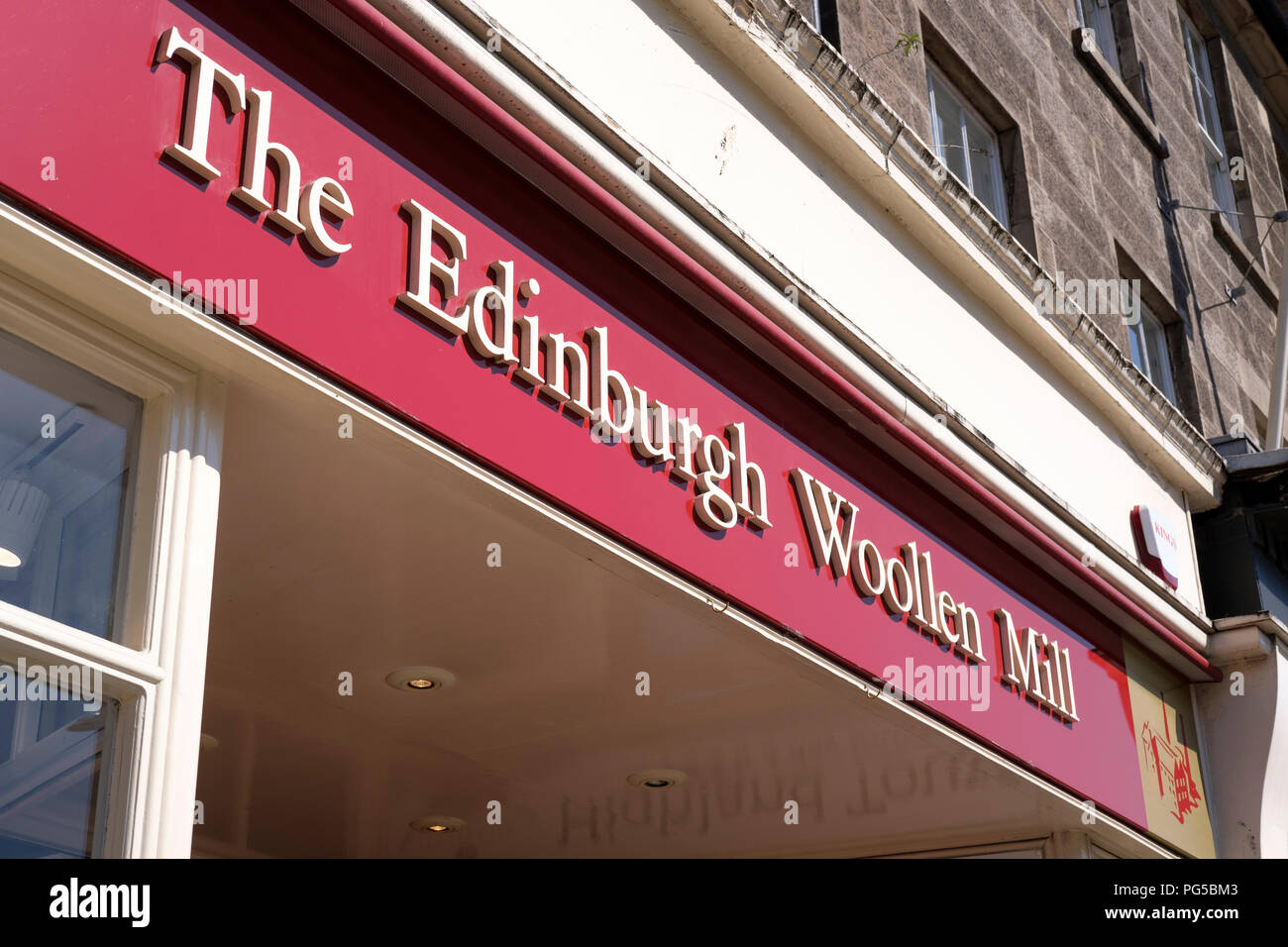 The Edinburgh Woolen Mill storefront, on Princes Street, Edinburgh Stock Photo Alamy