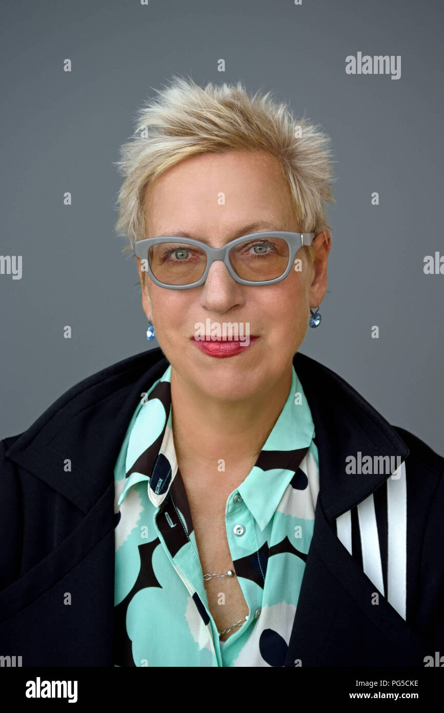 "Doris Dörrie, German film director, producer and author. Also curator of the ""Münchner Literaturfest"". Picutre take at the press conference for the ""Münchner Literaturfest"". " Stock Photo