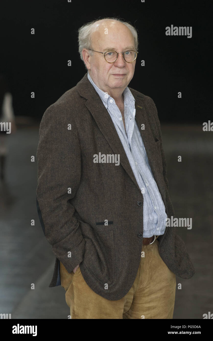 Leipzig, DEU, 13.03.2015: Portrait Rolf Hosfeld (Germany). born in 1948, is a cultural historian, author and since 2011 scientific director of Lepsius House in Potsdam Stock Photo