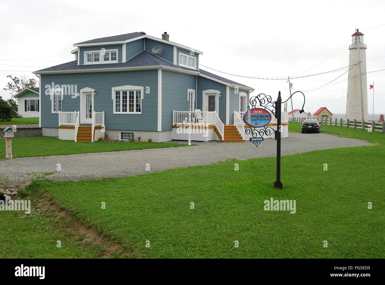Lovely wooden house, Gaspè Quebec Canada Stock Photo Alamy