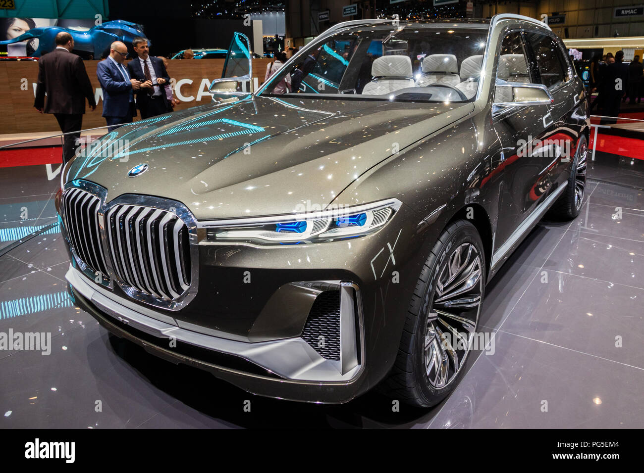 GENEVA, SWITZERLAND - MARCH 6, 2018: BMW X7 concept iPerformance car  showcased at the 88th Geneva International Motor Show Stock Photo - Alamy