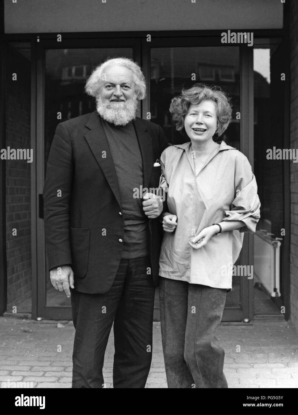 The Austrian couple Lotte Ingrisch, writer, and Gottfried von Einem ...