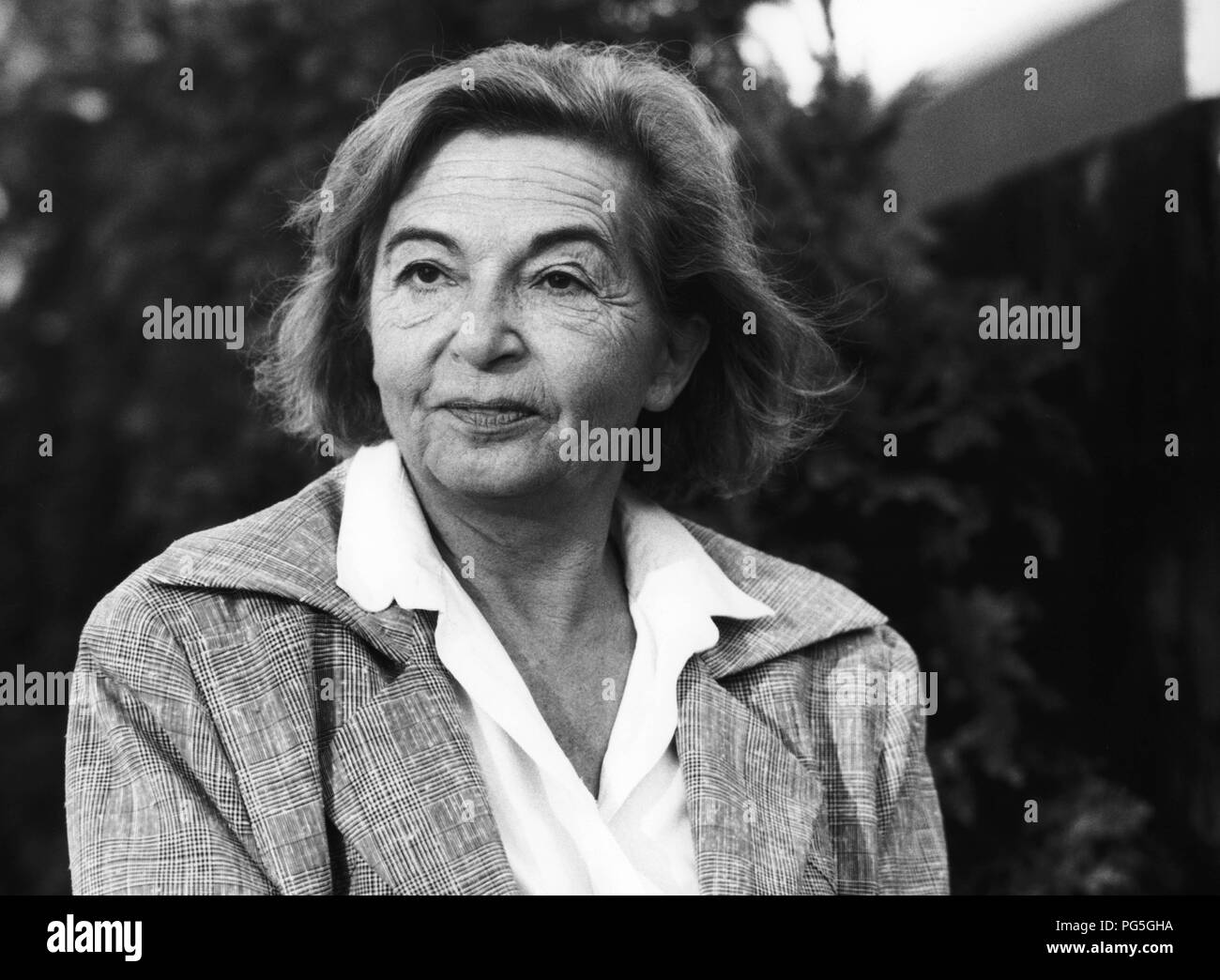 The German writer Barbara König 1986. Stock Photo
