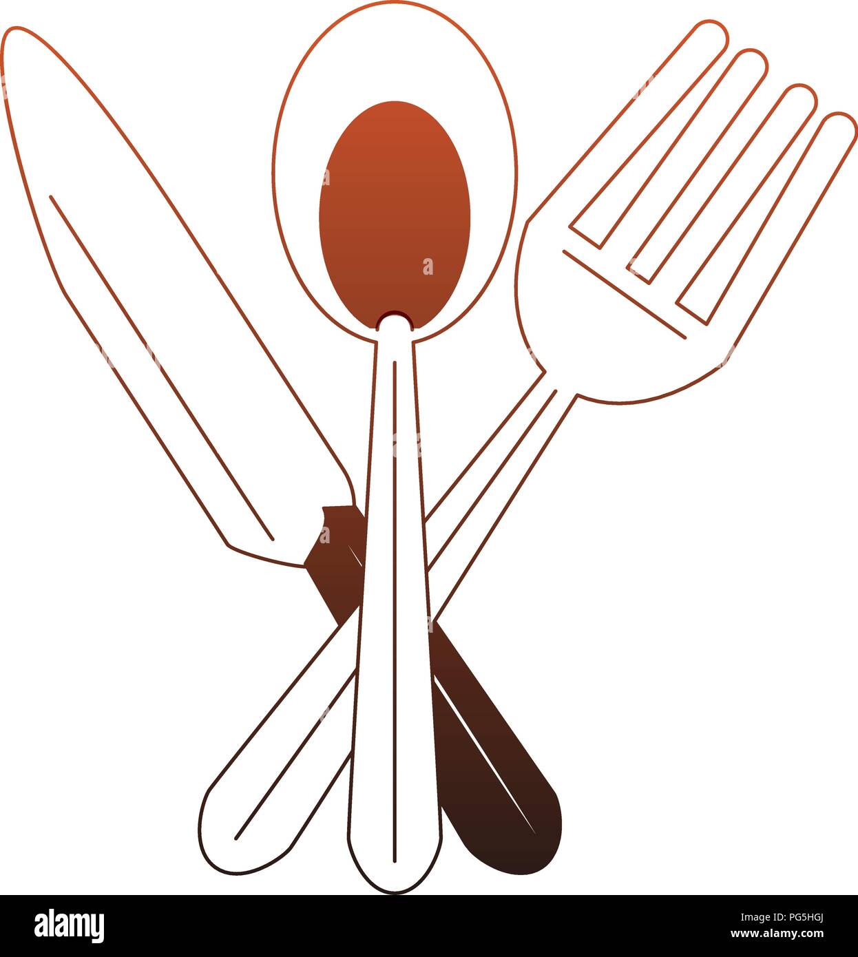 kitchen utensil symbol red lines Stock Vector Image & Art Alamy