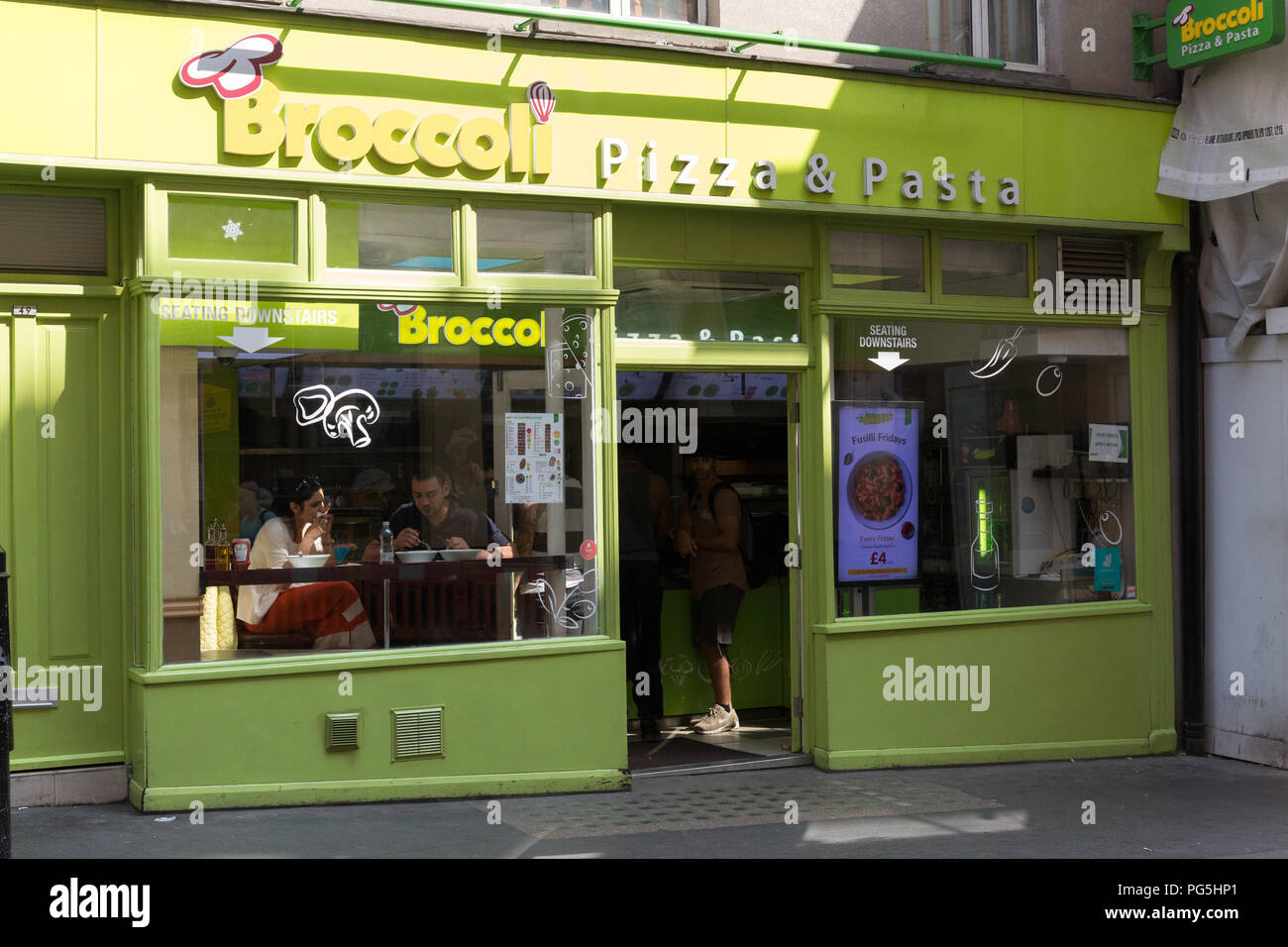 Broccoli Pizza and Pasta Covent Garden London UK Stock Photo Alamy