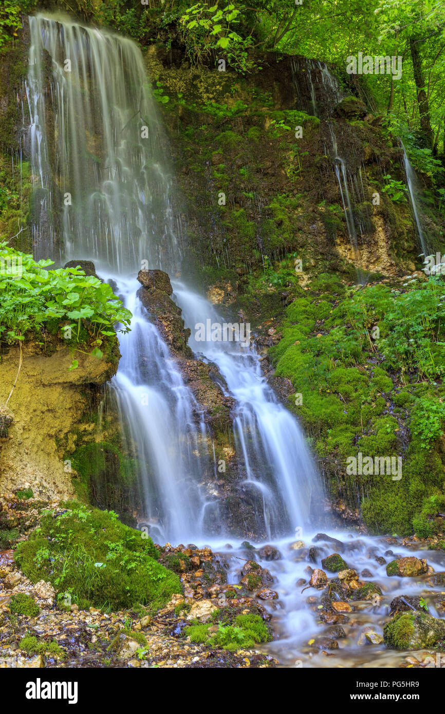 Waterfall in the Apennines Stock Photo