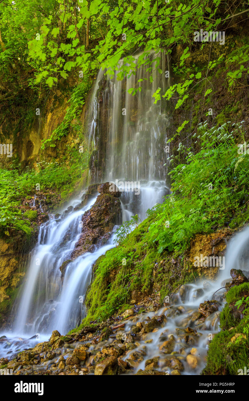 Waterfall in the Apennines Stock Photo