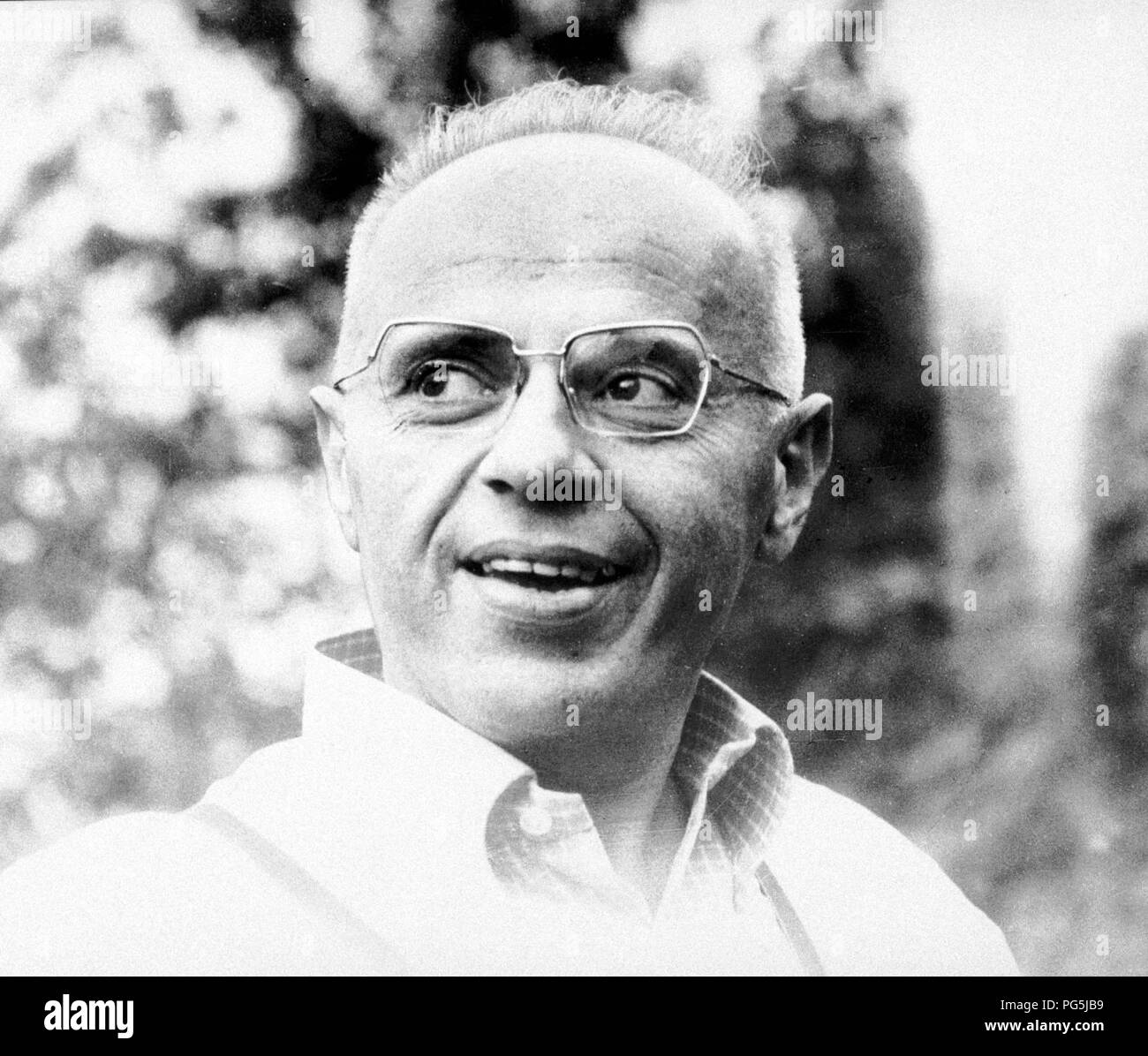 Stanislaw Lem (born 1921), Polish writer and essayist. Stock Photo