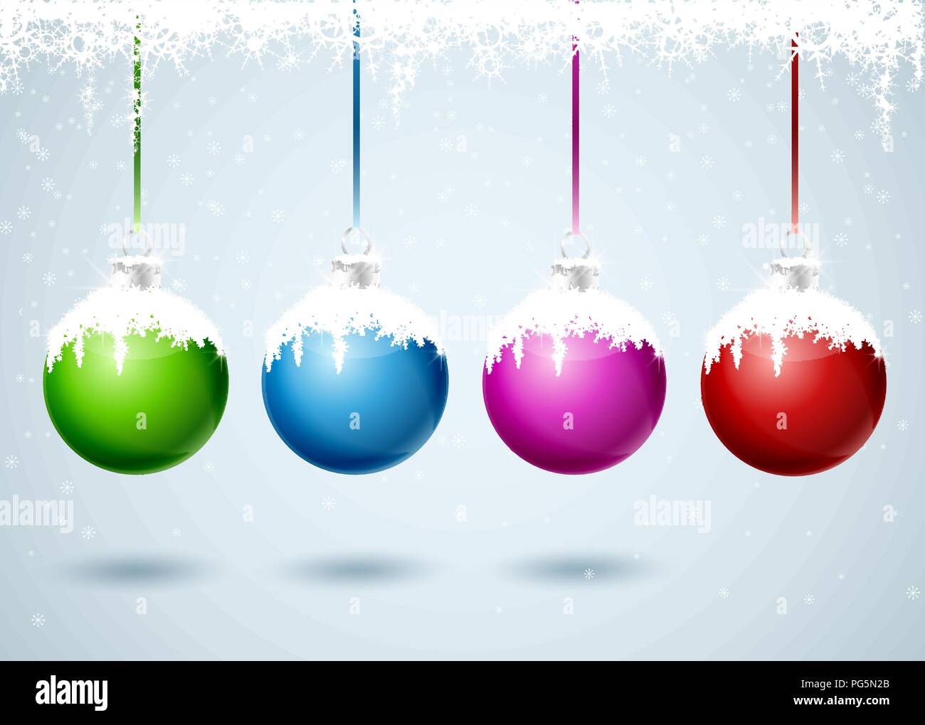 Set of different colored Christmas balls Stock Vector Image & Art - Alamy