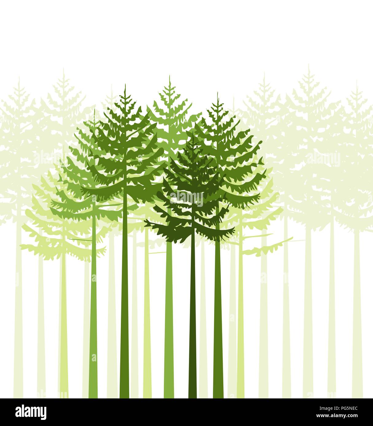 Group of trees on a white background Stock Vector Image & Art - Alamy