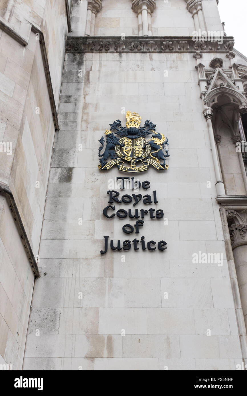 The Royal Courts of Justice in the Strand, London which houses ...