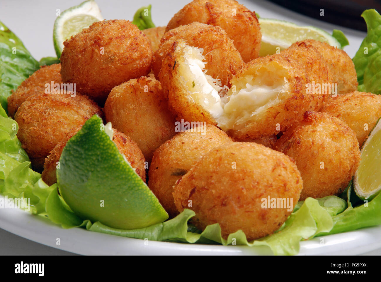 salt cod fritters Stock Photo Alamy