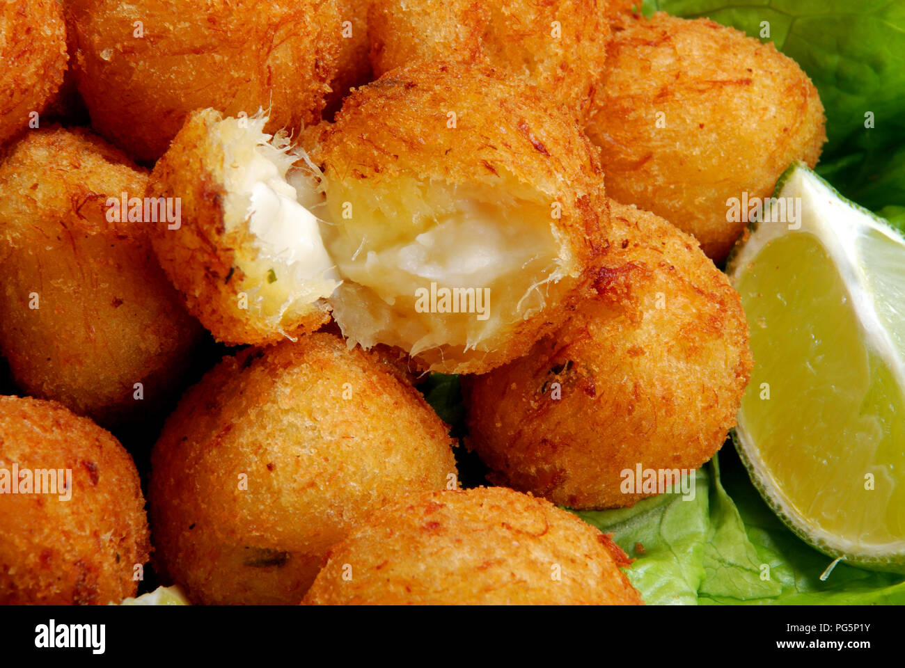 salt cod fritters Stock Photo Alamy