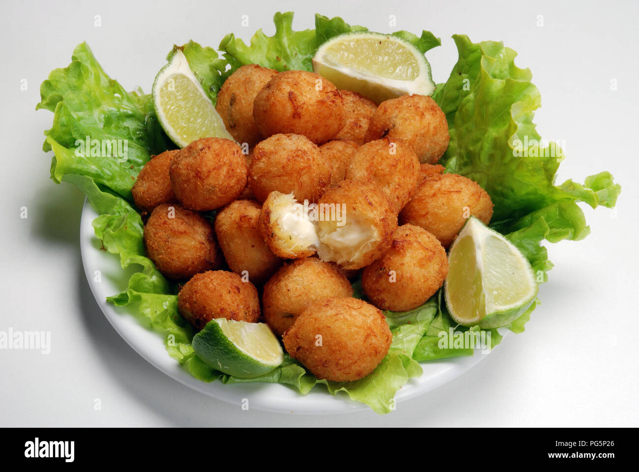 salt cod fritters Stock Photo Alamy