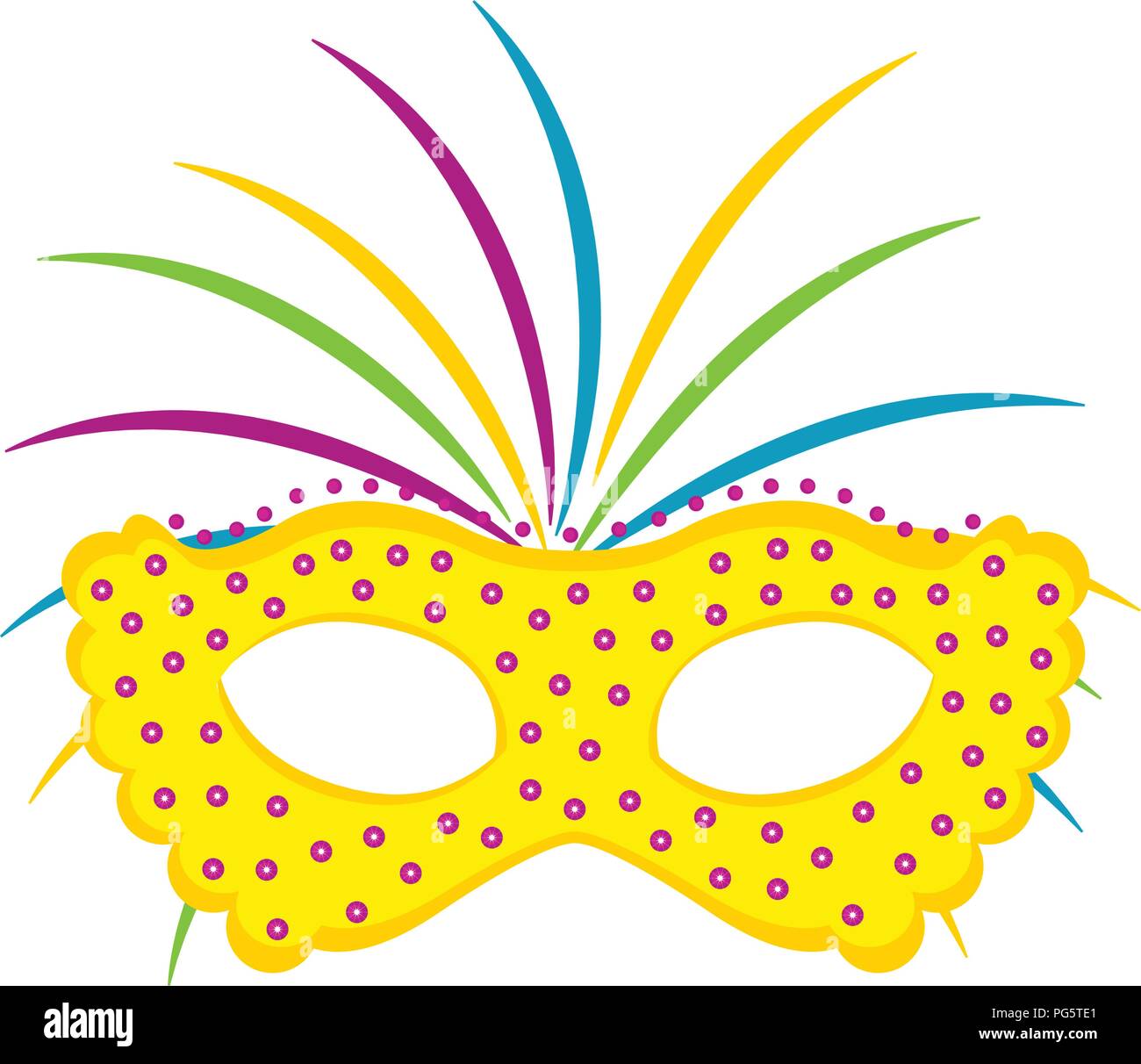 Isolated carnival mask image Stock Vector Image & Art - Alamy