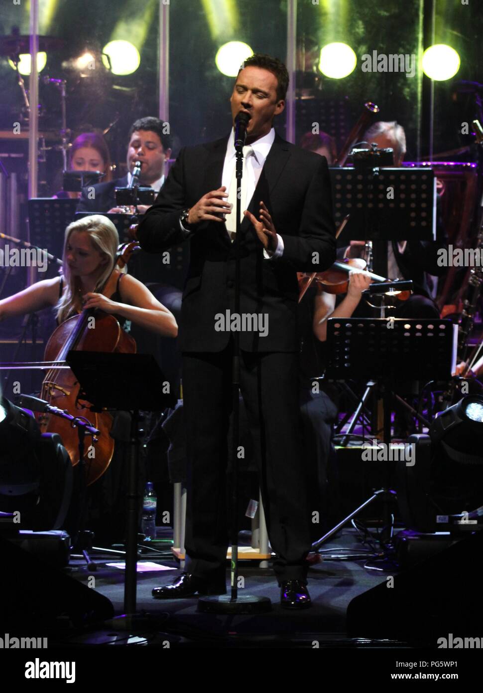 Liverpool,UK Opera star Russell Watson performs at Liverpool Philharmonic Hall to  a sell out crowd credit Ian Fairbrother/Alamy stock photos Stock Photo