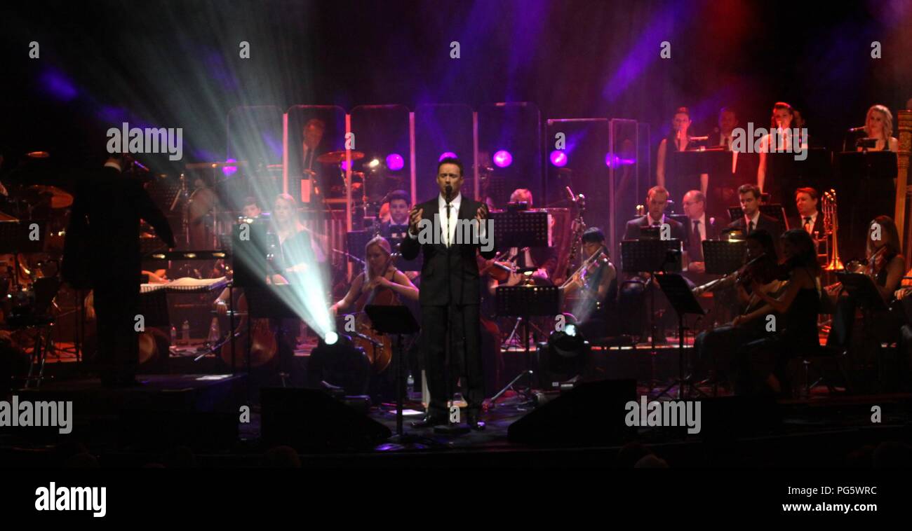 Liverpool,UK Opera star Russell Watson performs at Liverpool Philharmonic Hall to  a sell out crowd credit Ian Fairbrother/Alamy stock photos Stock Photo