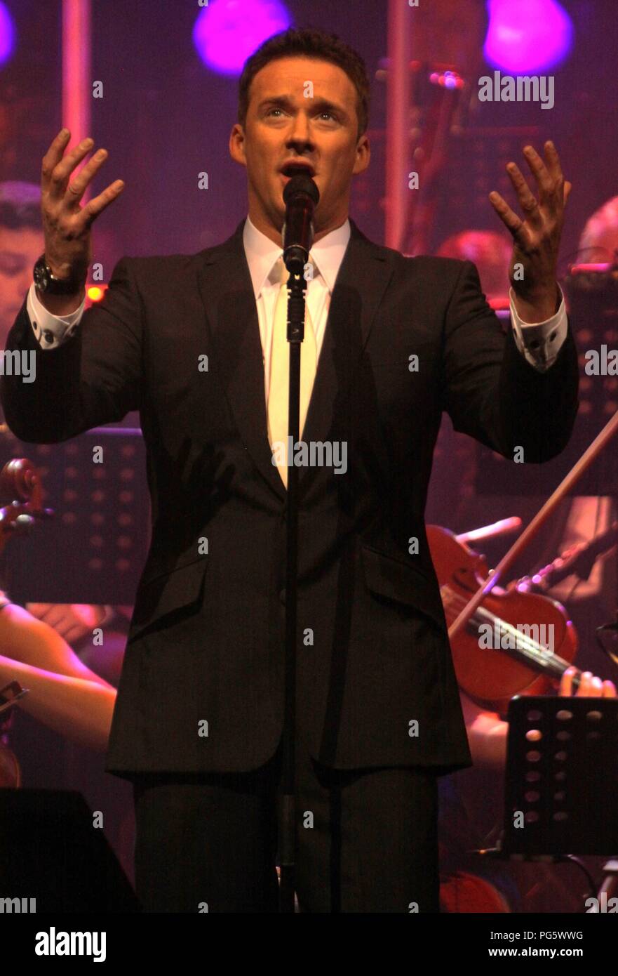 Liverpool,UK Opera star Russell Watson performs at Liverpool Philharmonic Hall to  a sell out crowd credit Ian Fairbrother/Alamy stock photos Stock Photo