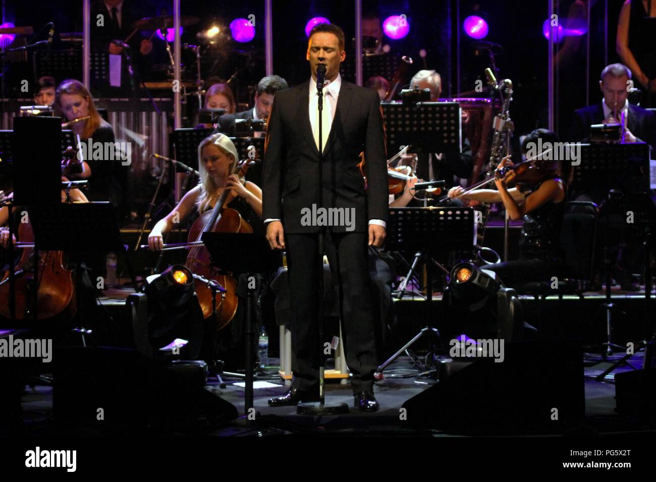 Liverpool,UK Opera star Russell Watson performs at Liverpool Philharmonic Hall to  a sell out crowd credit Ian Fairbrother/Alamy stock photos Stock Photo