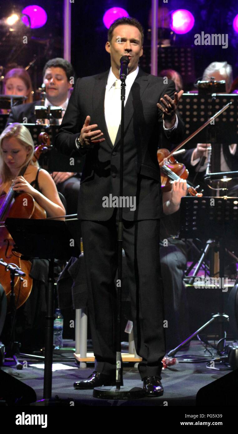 Liverpool,UK Opera star Russell Watson performs at Liverpool Philharmonic Hall to  a sell out crowd credit Ian Fairbrother/Alamy stock photos Stock Photo