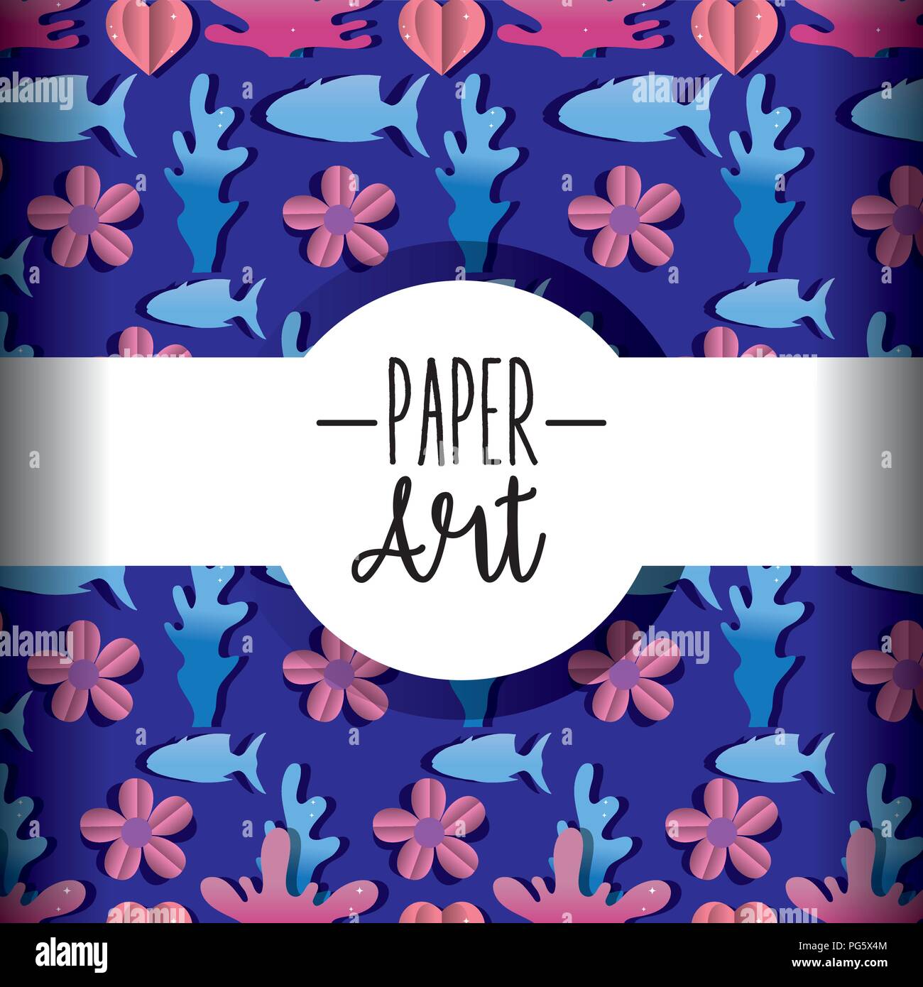 Paper art background Stock Vector Image & Art Alamy