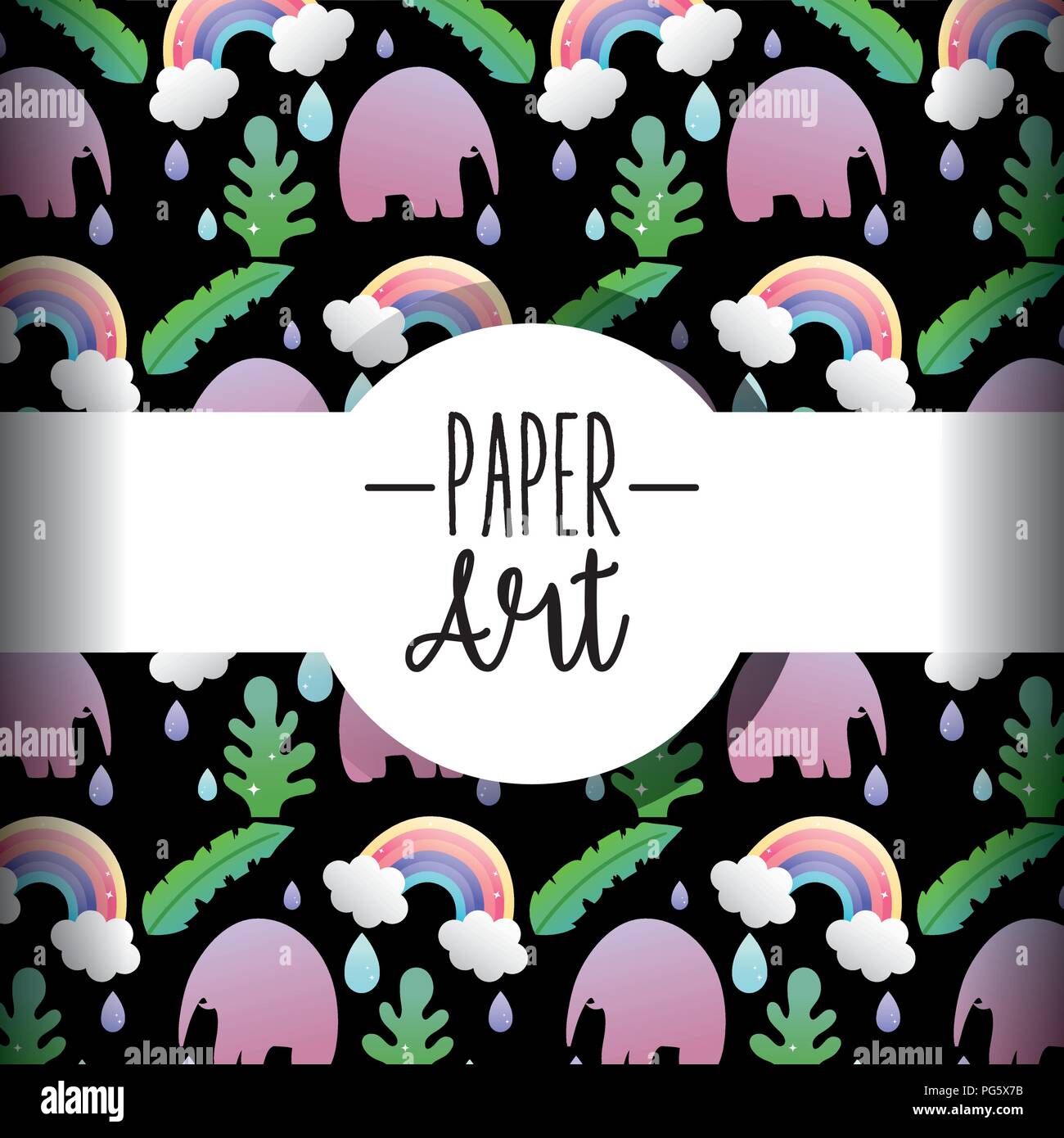 Paper art background Stock Vector Image & Art Alamy