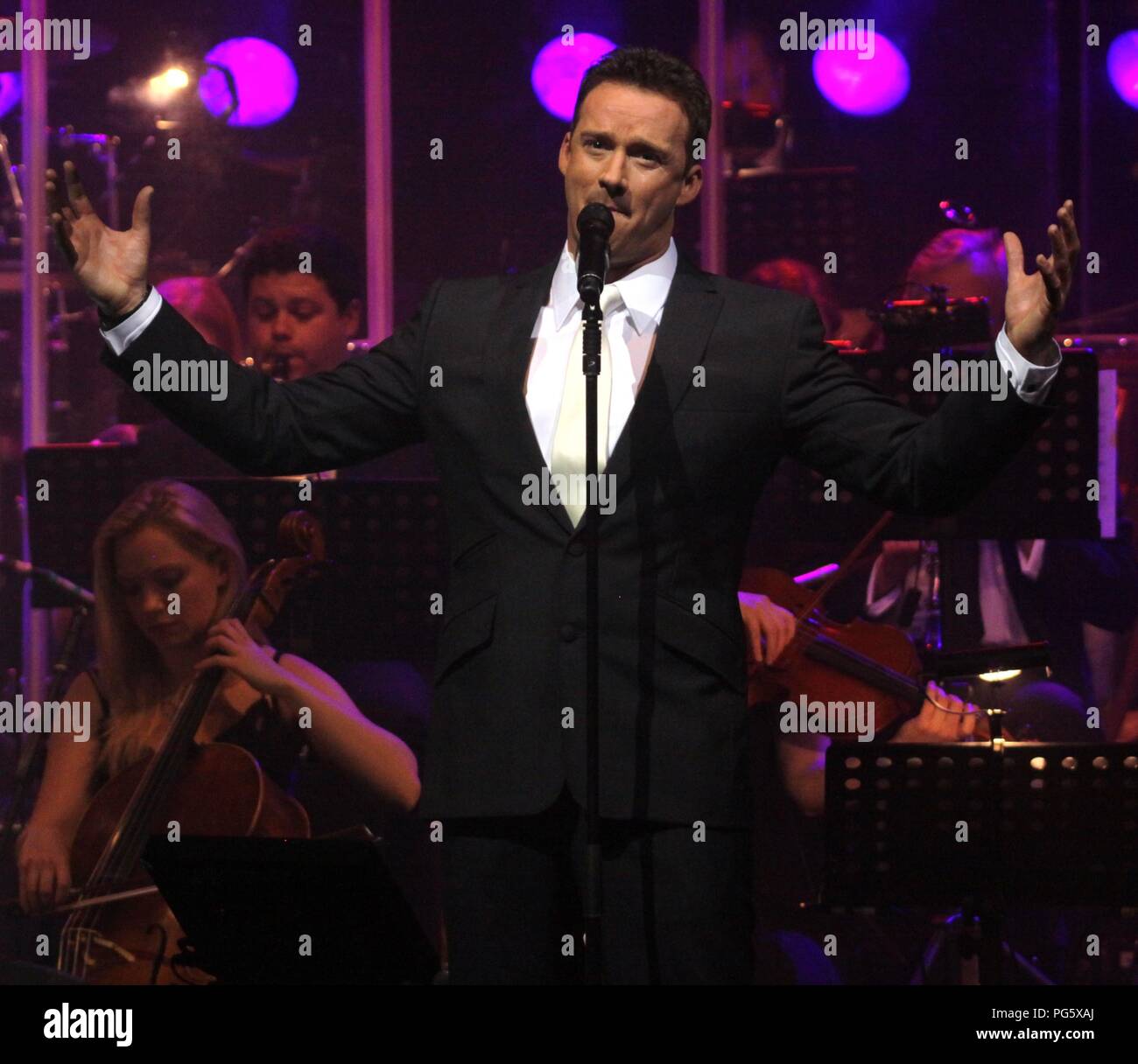 Liverpool,UK Opera star Russell Watson performs at Liverpool Philharmonic Hall to  a sell out crowd credit Ian Fairbrother/Alamy stock photos Stock Photo