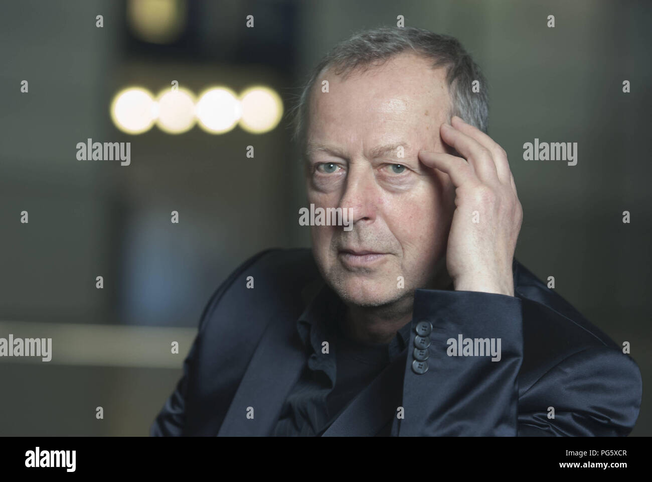 Leipzig, DEU, 16.03.2012: Portrait Manfred Geier, scientist, publicist, linguist, and author (Germany) Stock Photo
