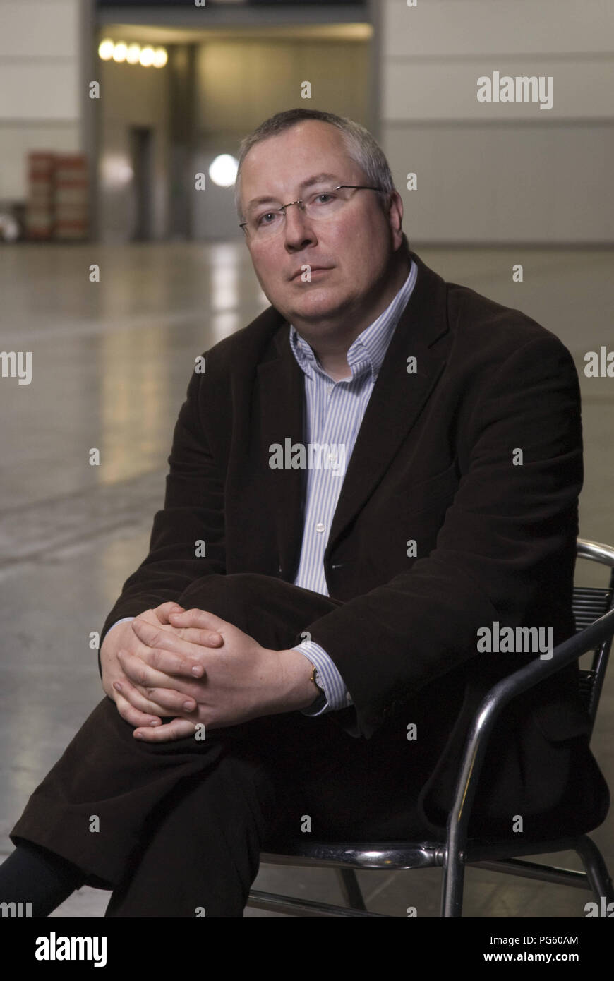 Leipzig, DEU, 19.03.2010: Portrait of Simon Winder, author and head of publicatio Stock Photo