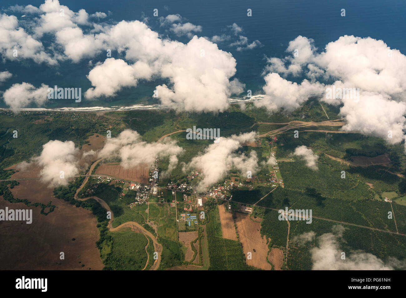 Aerial, Costa Rica Stock Photo