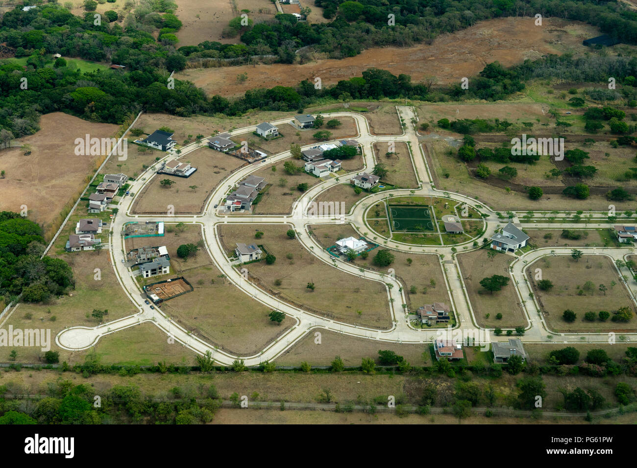 New Housing by San Jose Airport, Costa Rica Stock Photo