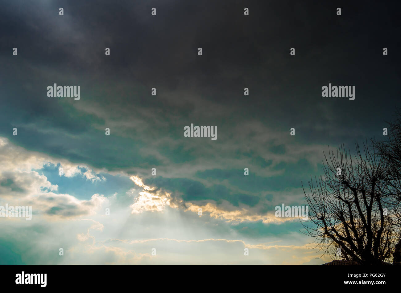 Sky background, colorful clouds at sunset time Stock Photo - Alamy
