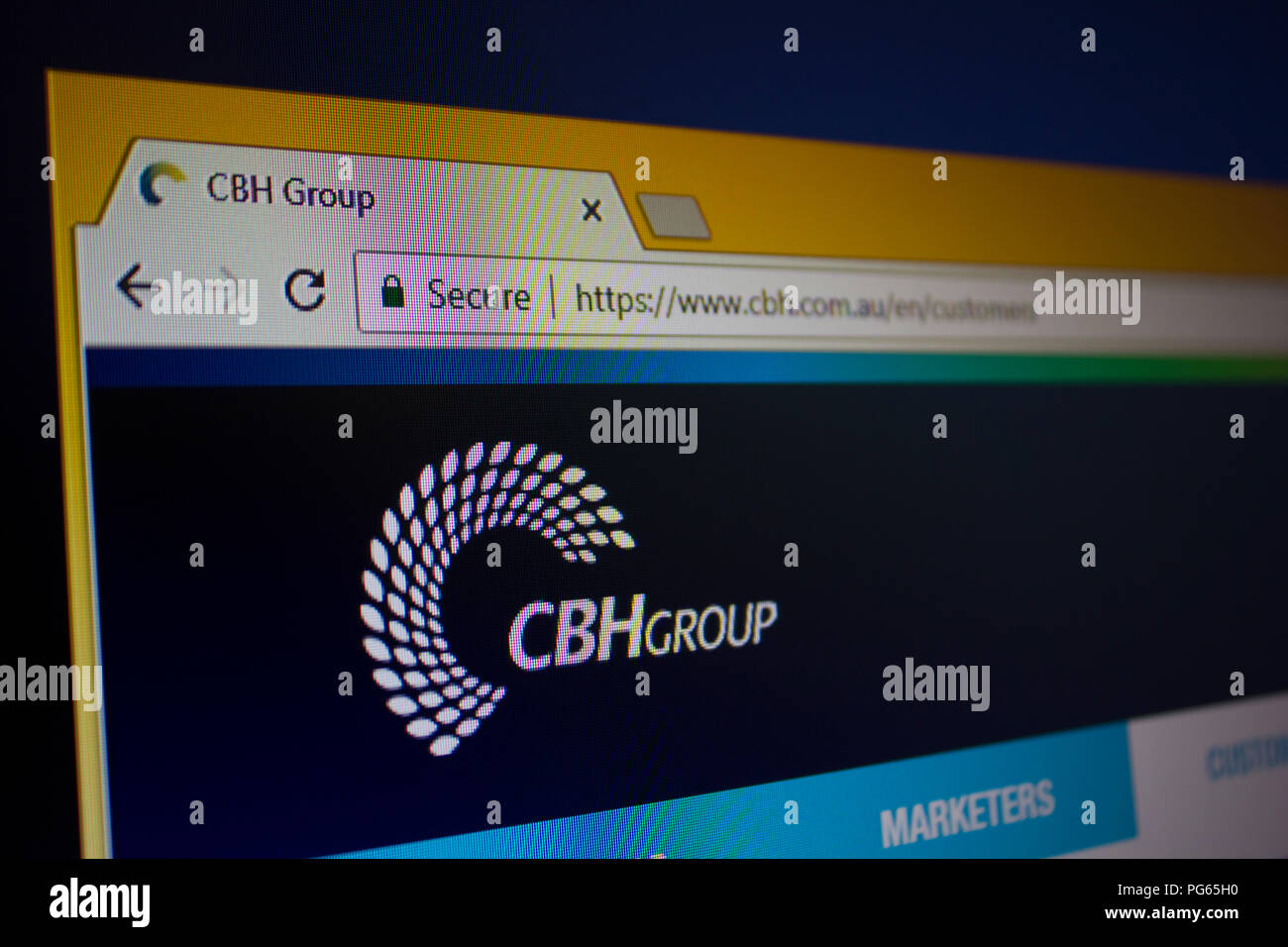 CBH Group Website homepage Stock Photo