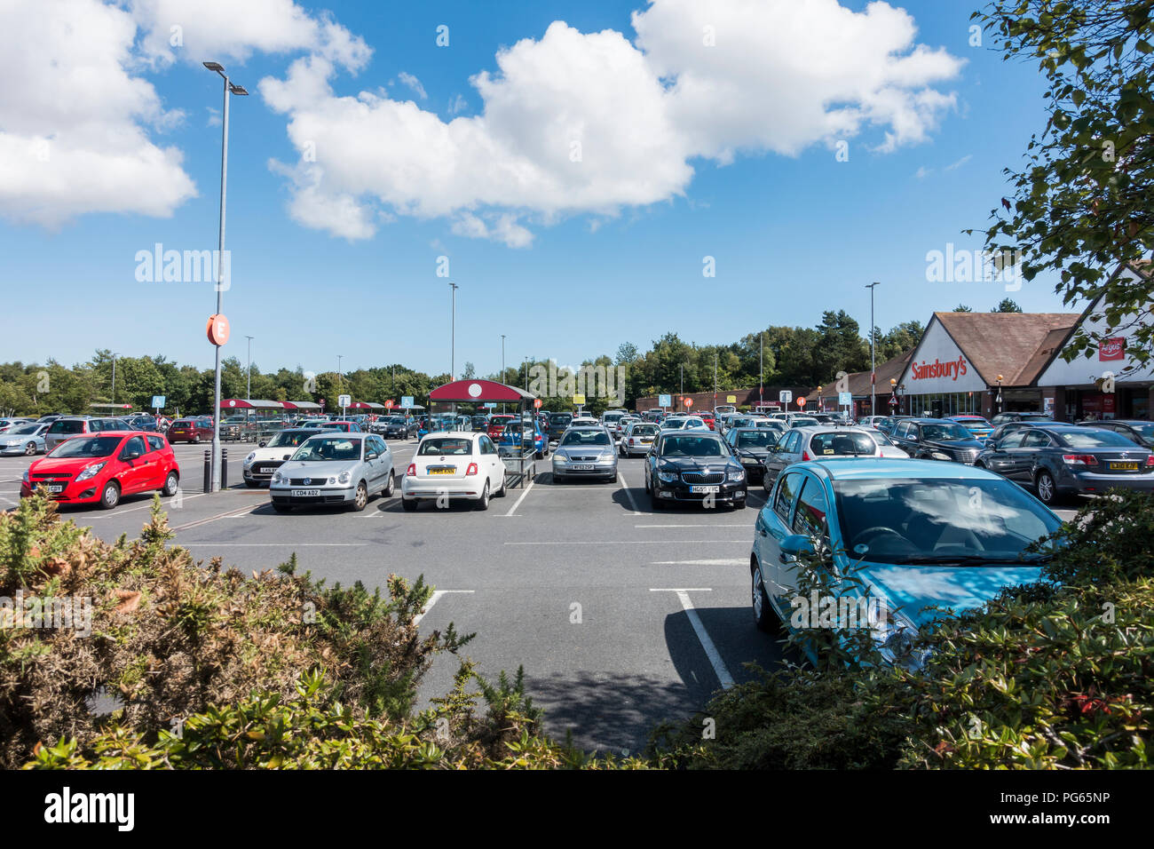 Sainsburys supermarket car park in Poole, Dorset, UK Stock Photo Alamy