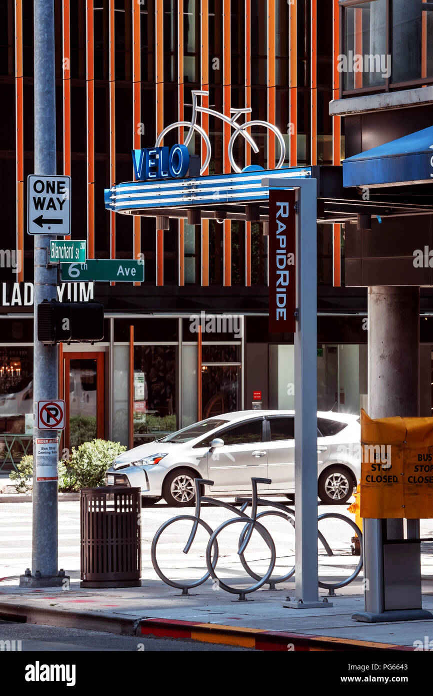 Seattle bike hires stock photography and images Alamy