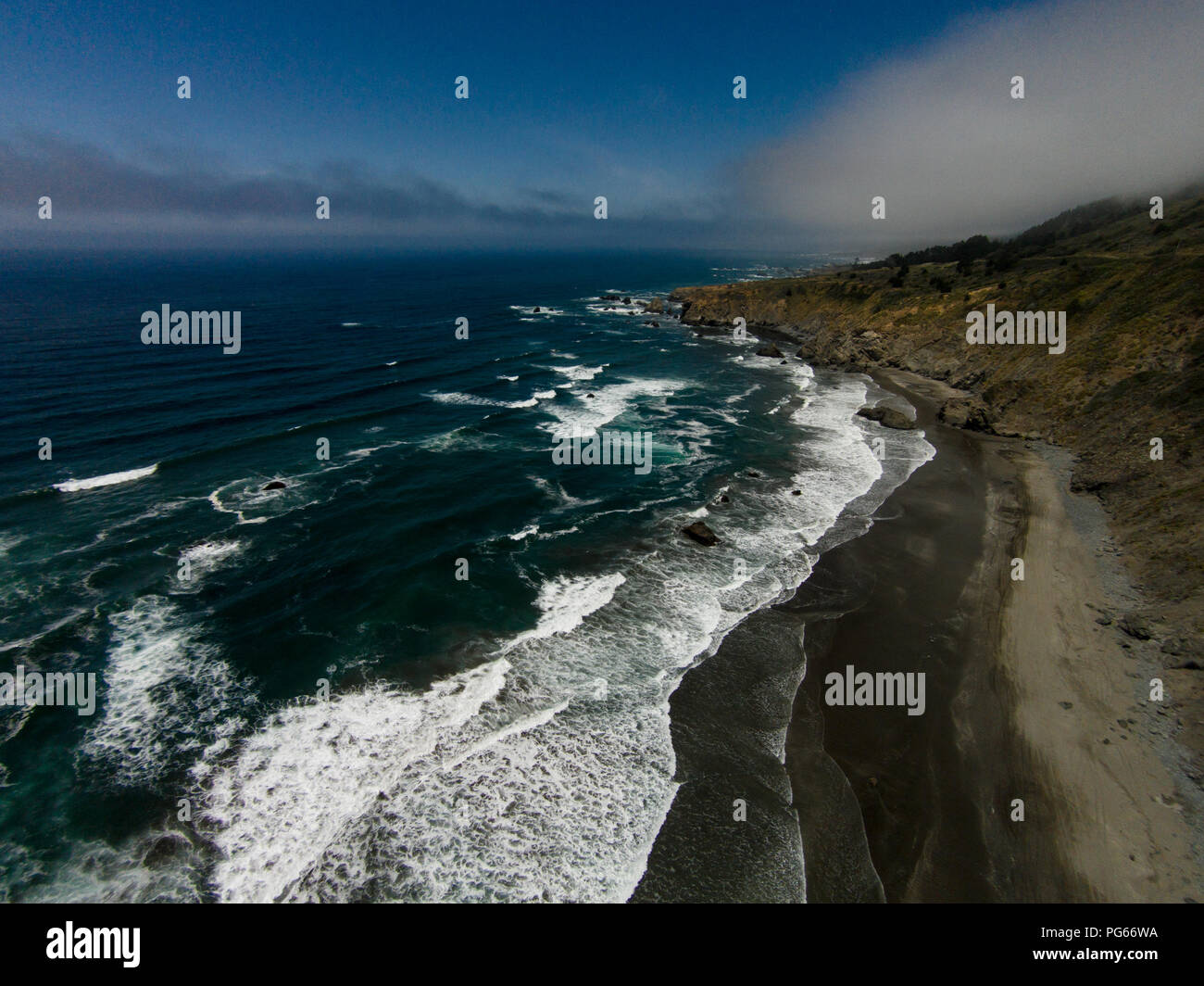 Küste Nordkaliforniens Stock Photo