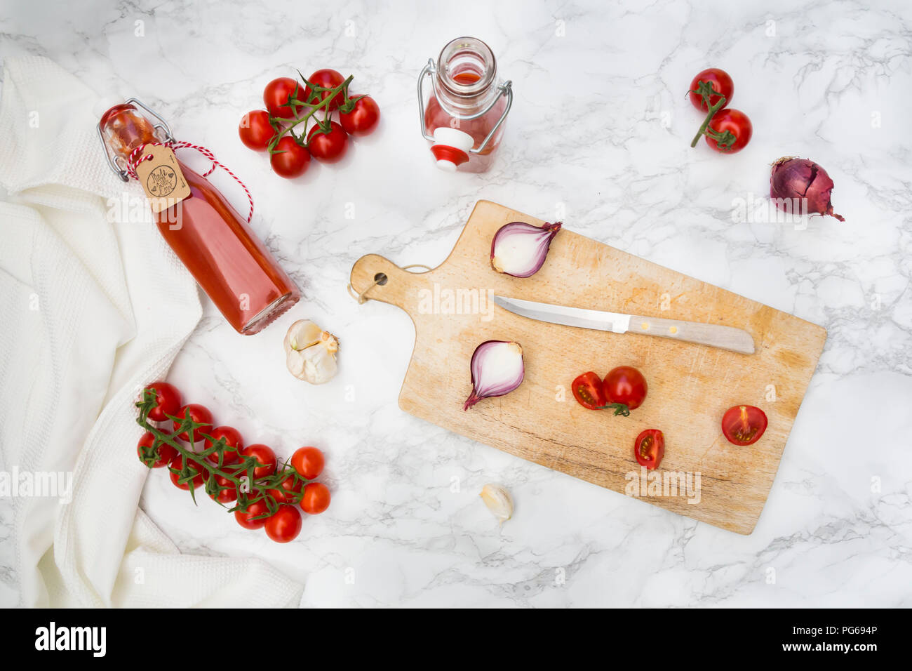 Homemade tomato ketchup Stock Photo Alamy