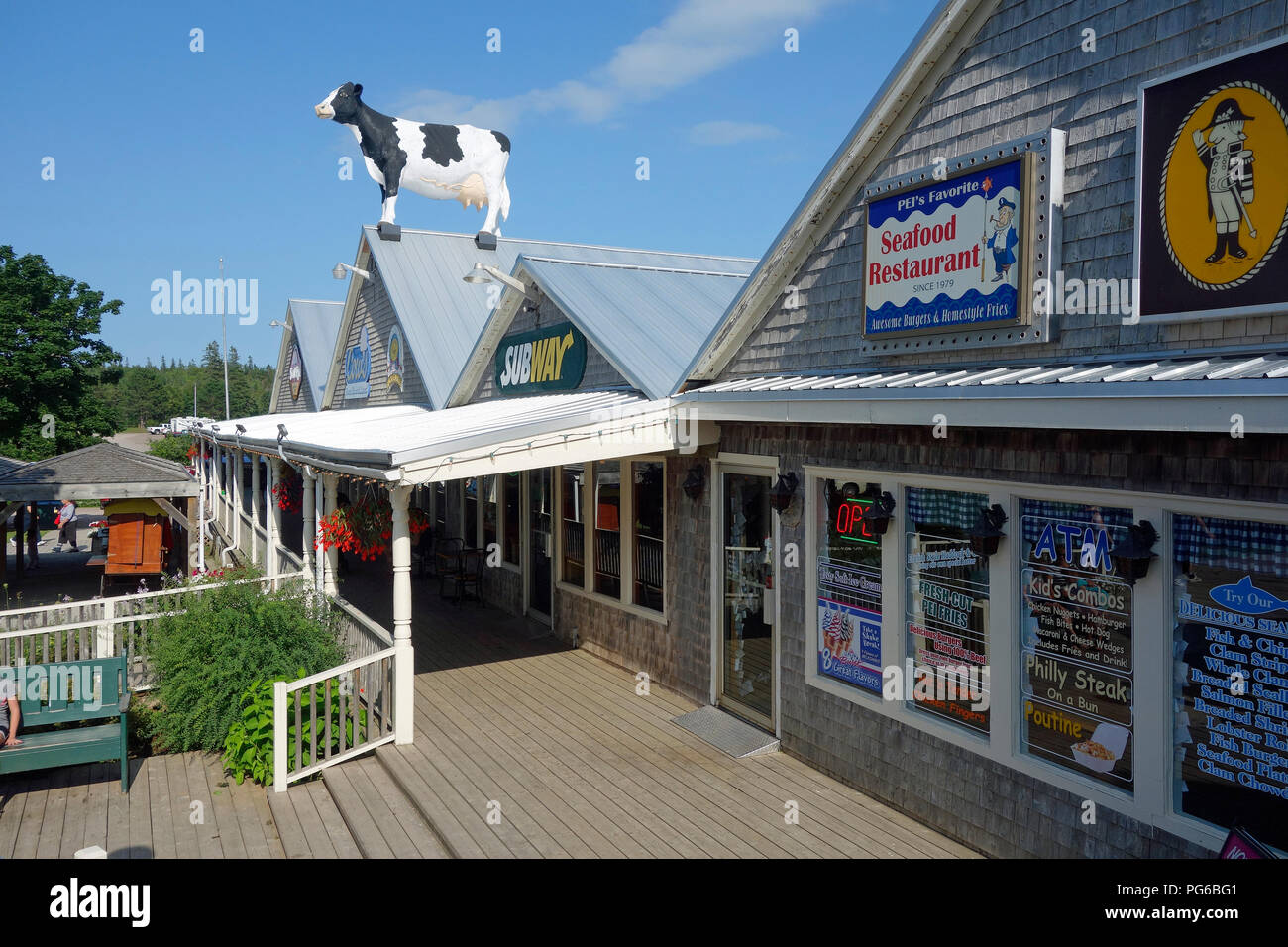 The Boardwalk at Cavendish, P.E.I Stock Photo Alamy