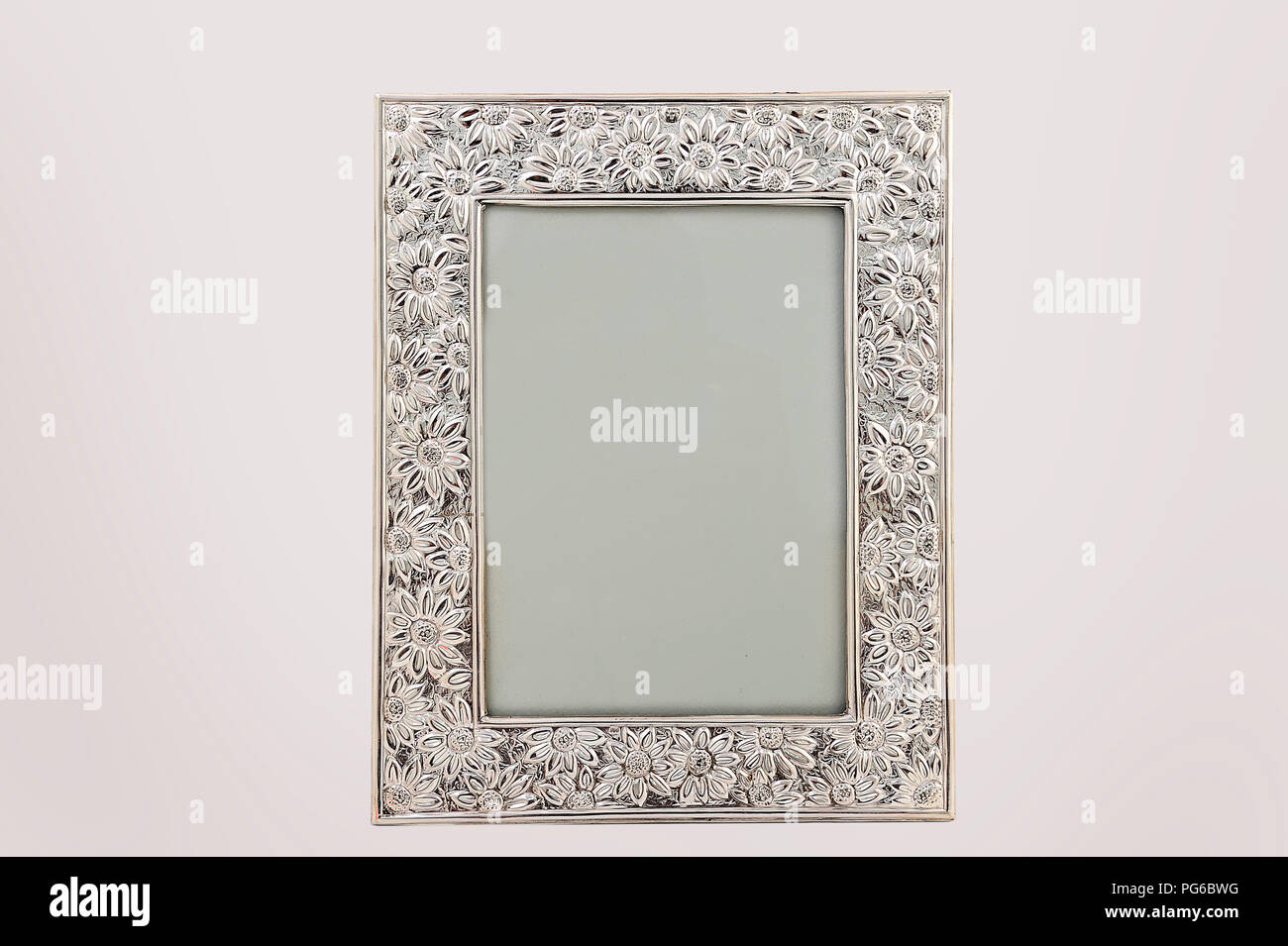 show original title Details about   Silver Painted Picture Frame with Glass Baroque Antique 30 40 56x46cm images