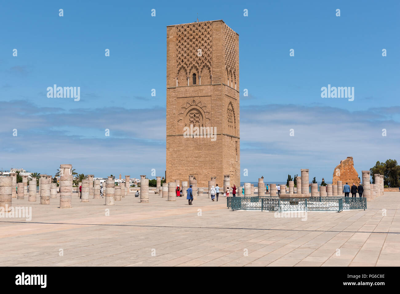 Tour Hassan, Rabat, Morocco - landmark minaret of incomplete mosque ...