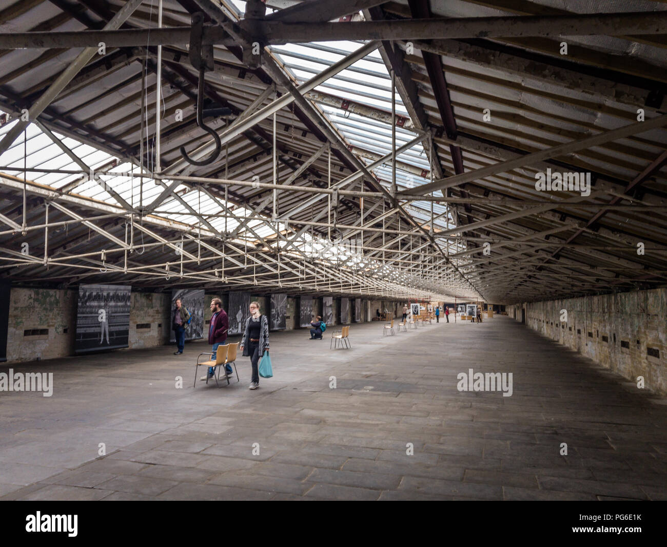 Salts Mill, an art and retail centre in Saltaire, West Yorkshire Stock