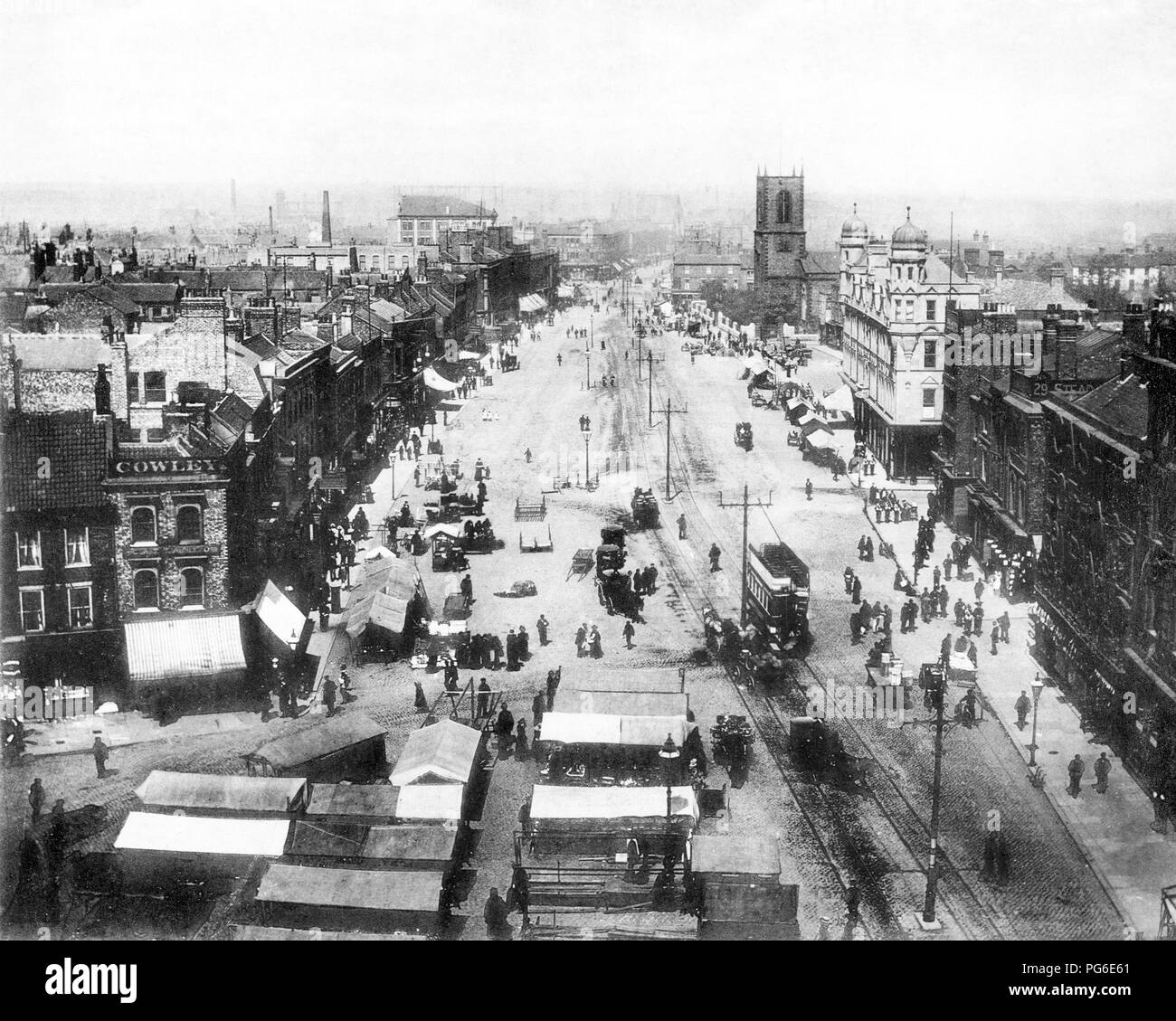 High Street, Stockton on Tees, early 1900s Stock Photo
