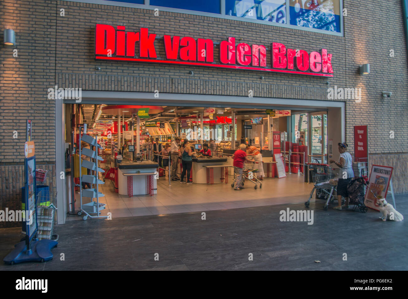 The Dirk Van Den Broek Supermarket At The Europaboulevard Street At  Amstedam The Netherlands 2018 Stock Photo - Alamy