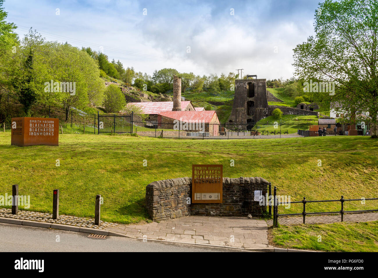 The entrance to at Blaenavon Ironworks, now a museum and UNESCO World